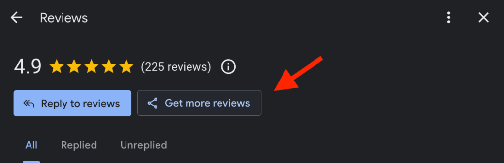 Google Review Link (Screenshot)